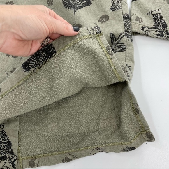 VTG Untamed Africa safari print cotton button front cardigan - Picture 8 of 9